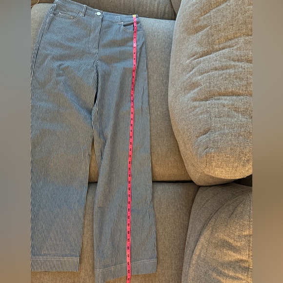 Remain Birger Christensen Blue Stripe Trouser - Picture 8 of 9